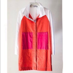 Vitamin Colour Block Trench Coat